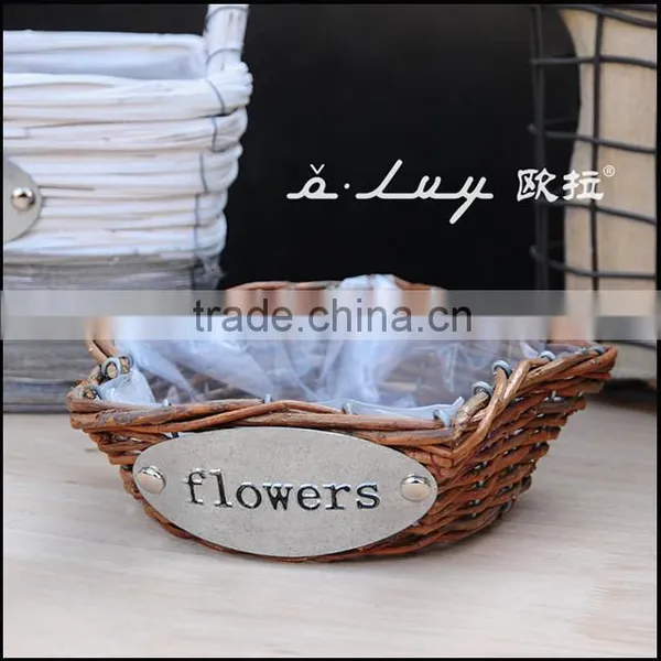 Star Shape Unpeeled Willow Basket Set photo-6