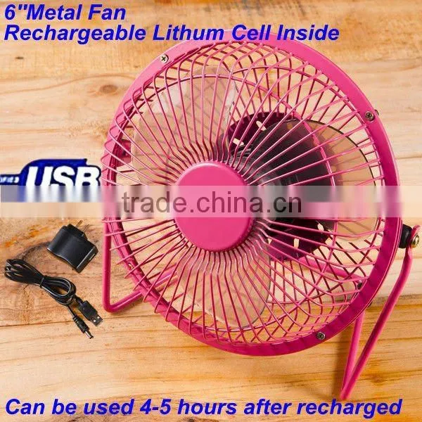 Good Quality Mini Handheld Battery Operated Pocket Fan 6 Inch