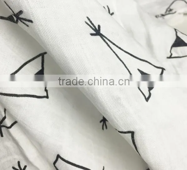 Wholesale Custom Bamboo Cotton Swaddle Blanket, Baby Swaddle Muslin photo-4
