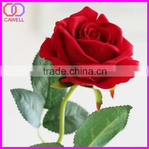 Romantic Pink Artificial Wild Flower Rose for Wedding photo-4