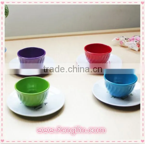 Melamine Tea Cup Saucer, Custom Printed Tea Cup and Saucer photo-3