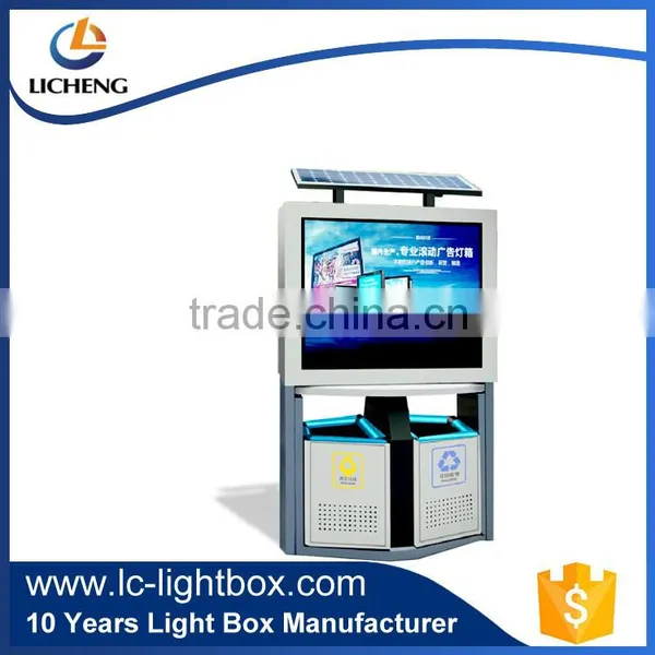 Lockable Aluminum Frame Waterproof Solar Light Box for Outside/outdoor ad photo-5