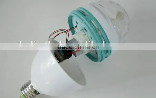 Cheap Price B22 E27 3w Rgb Rotating Disco Bulb photo-6
