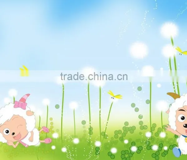 2015 Vinly Cartoon Wallcovering for Kids/decorative Mural Wallpaper for Kids Room photo-6