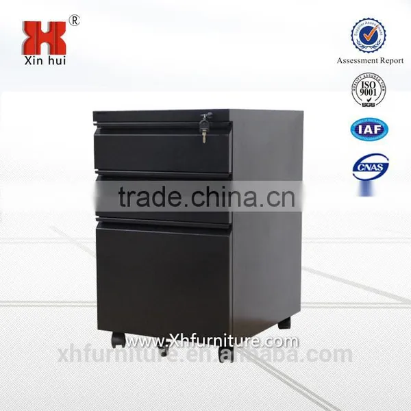 Black 3 Drawer Move Metal Cabinet photo-3