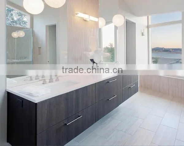 Modular Melamine Modern One Piece Bathroom Vanity Cabinet photo-4