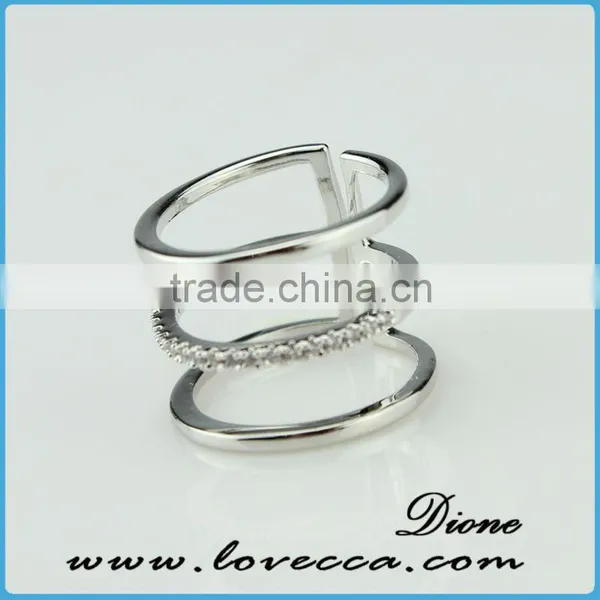Size 7,8,9 Jewelry New Woman's White Gold Zircon Crystal Filled Ring Gift photo-5