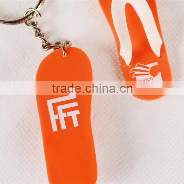 Cute Colorful Slipper Soft Pvc Keychain Cartoon Pvc Rubber Key Chain photo-4