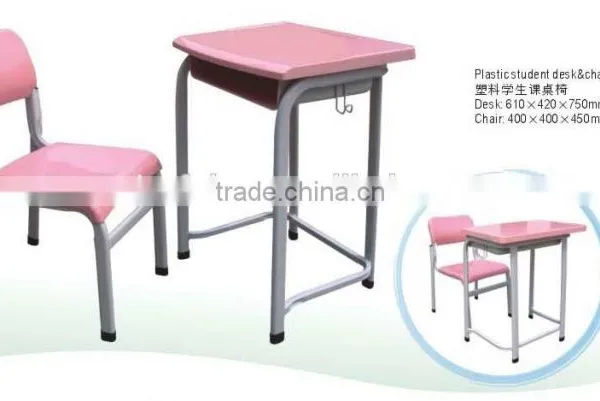 Cheep Detachable 2-person Desk & Chair School Furniture A-130 photo-3