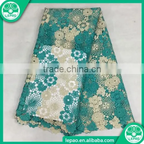 Sun Flower Lace Fabric,wedding Dresses Lace Fabric,embroidery Water Soluble Lace Fabric Factory photo-4