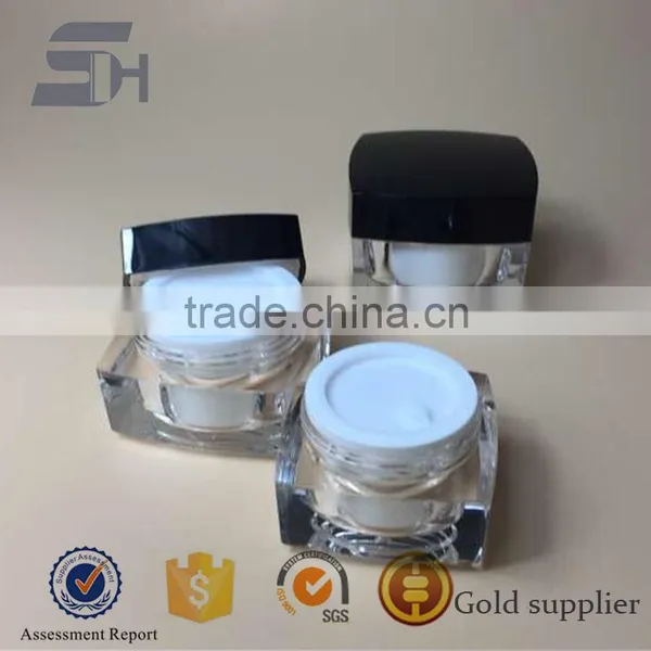 15ml,30ml,50ml Square Shaped Acrylic Cosmetics Cream Empty Jars photo-4