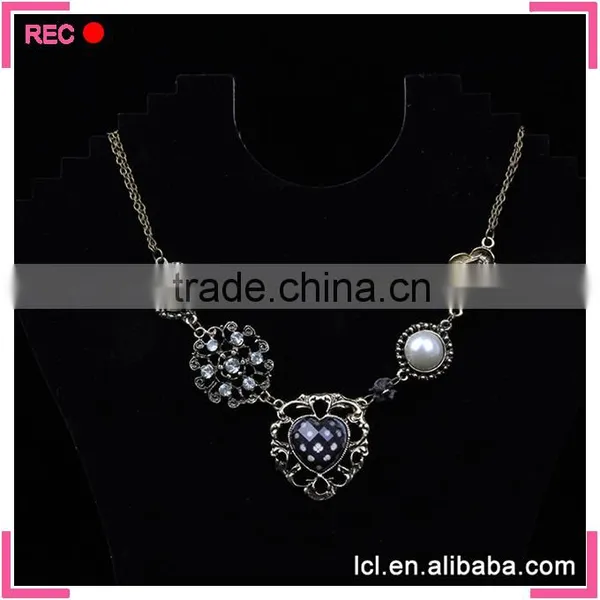 Chunky Necklaces Pearl Jewelry, Copper Charms Fashionable New Design Necklace photo-5