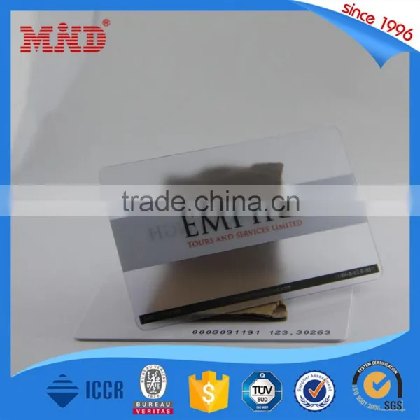 MDP309 Plastic PVC Transparent Clear Printed Business Card photo-4