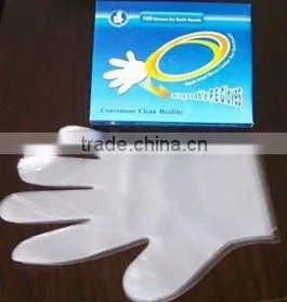 CE Approved Disposable HDPE/LDPE Hand Protection Safety PE Glove ( IS09001 )