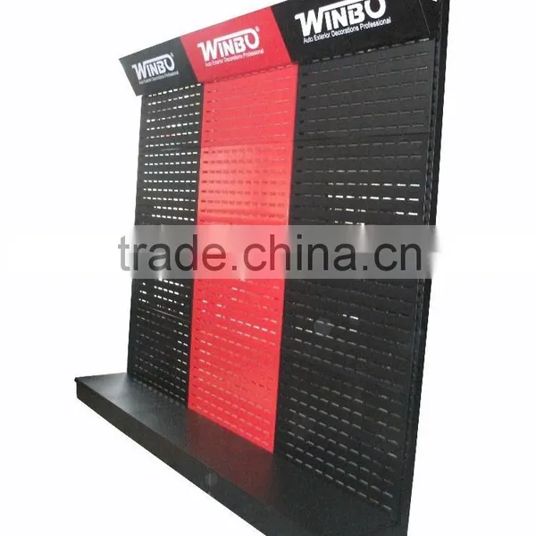 Custom Perforated Sheet Metal Display,metal Pegboard Display Stand,desktop Metal Display Rack photo-3