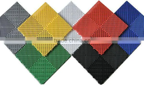 OEM Heat Insulation Well Drained Antiskidding PP Garage Floor Mat photo-5