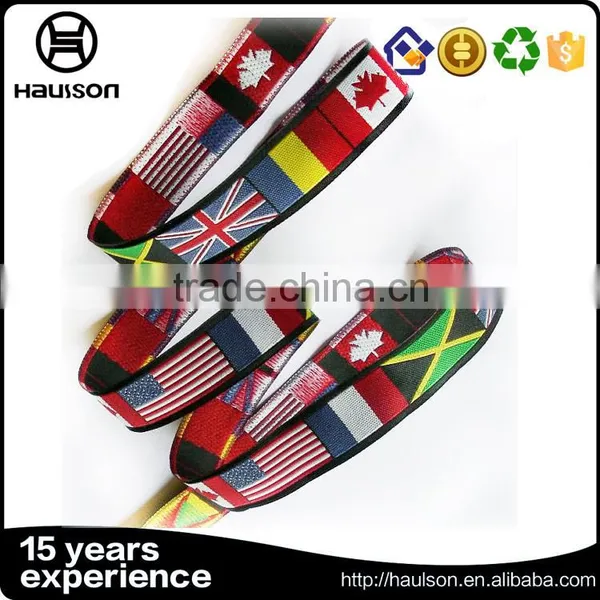 Custom Wholesale Best Quality Dye Sublimation Country Flag Ribbon photo-5