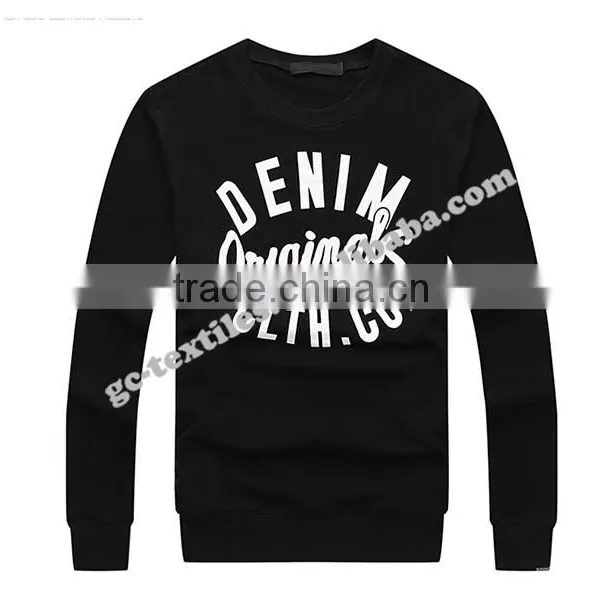 Men's Printed Round Neck Grey-Melange Fleece Sweater photo-2