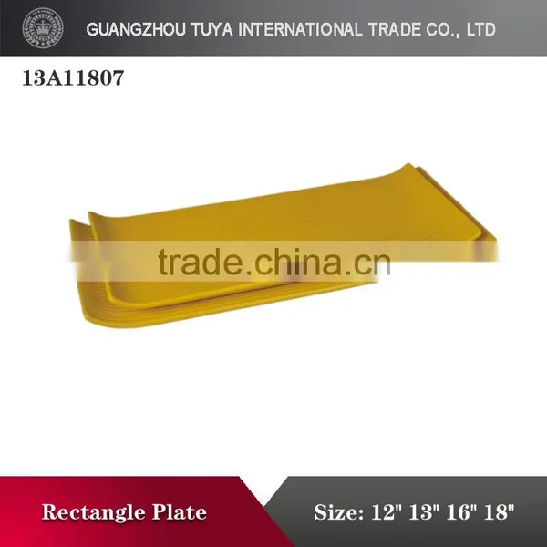 Simple Design, Different Colors of Planar Rectangular Ceramic Plate photo-2