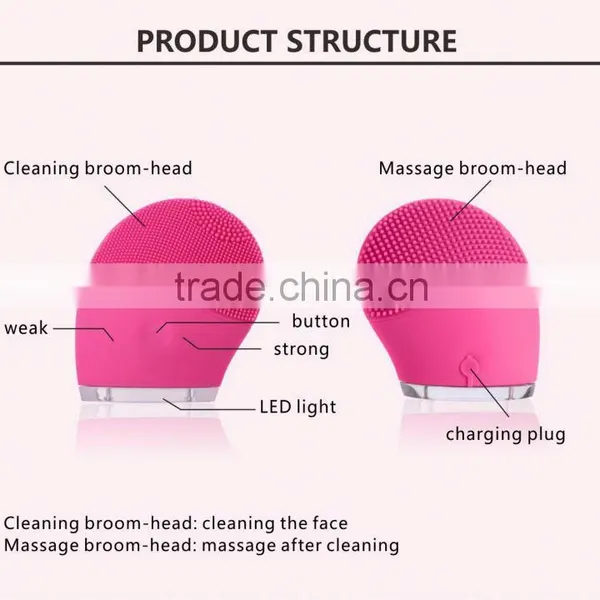 T-Sonic Oscillating Electric Body Exfoliator Face Washing Brush for Blackhead Remover photo-3