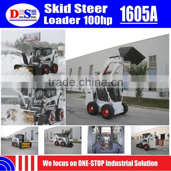 Hydraulic Joystick Skid Steer Loader 1605A WECAN Skid Steer Tires 12x16.5 photo-3