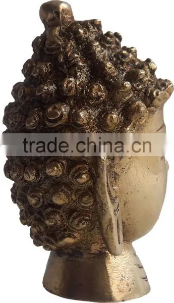 Brass Buddha Head Statue photo-4