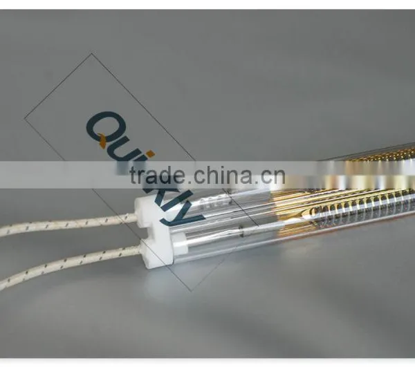 IR Quartz Gold-coated Medium Wave Twin Tubes photo-3