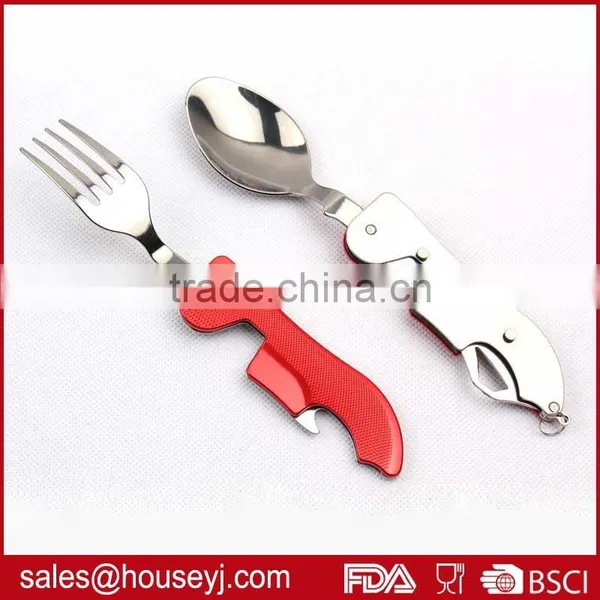 Detachable Picnic Tool Folding Camping Tool Portable Stainless Steel Fork Outdoor Tableware Spoon & Knife photo-2