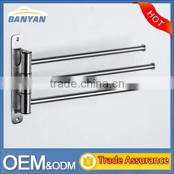 2016 New Brush Stainless Steel 3 Removable Bars Bathroom Towel Bar photo-2