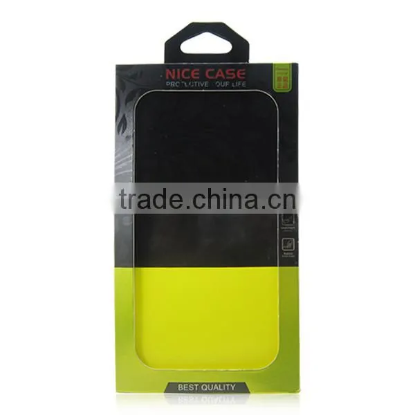 Black Green Cardboard Phone Case Packaging Box, PVC Window Retail Paper Packaging for IPhone photo-2