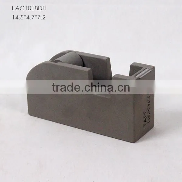Fancy Concrete Desk Supplies Packing Tool Cement Mini Tape Dispenser photo-4