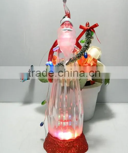 LED Color Changing Xmas Decorations Plastic Santa Claus Hold Led String Lights photo-4