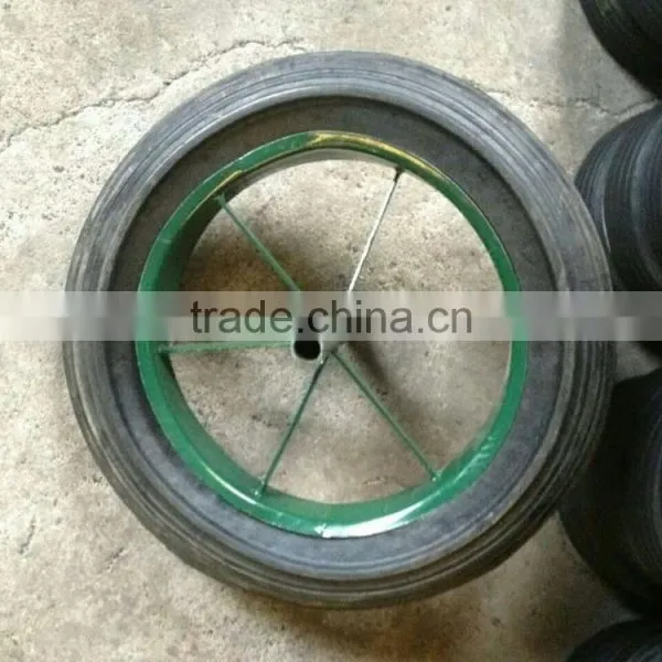 Solid rubber wheel size 15*3 solid wheel
