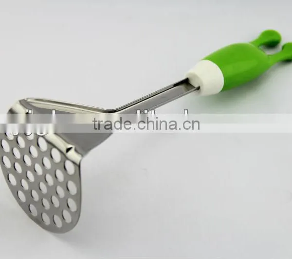 Top Sales 2014 New Design Stainless Steel Kitchenware Smooth Potato Masher photo-4