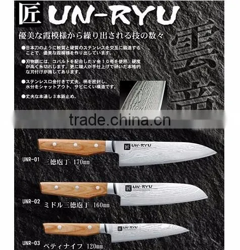 Японский набор кухонных ножей из молибдена. Пекинские ножи Santoku photo-2