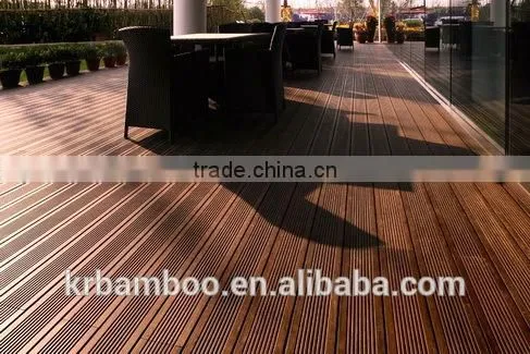 Carbonized Outdoor Bamboo Decking Use in Swimming Pool