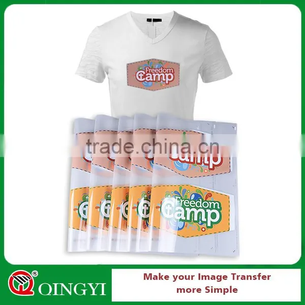 QingYi wholesale soft heat transfer printing for clothing