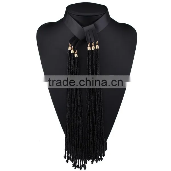 Big Brand Colorful Small Beads Tassel Necklaces for Womens Jewelry photo-5