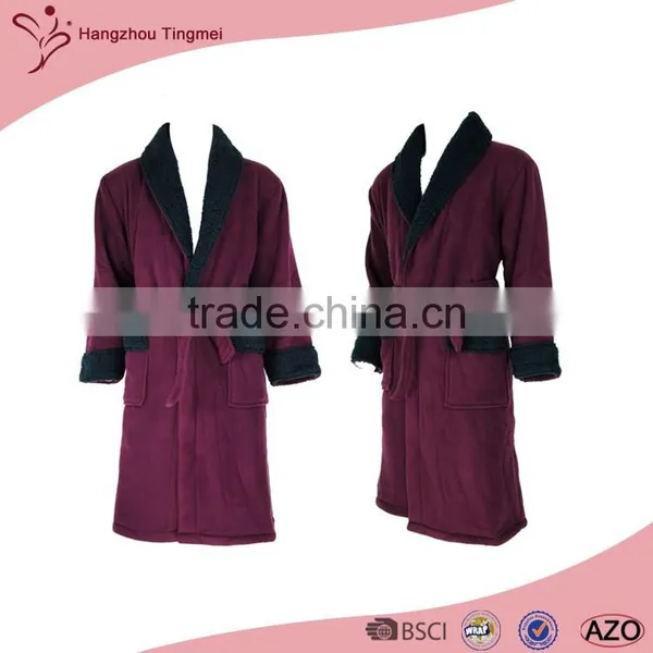 Trendy Design High Quality Mens Polyester Bathrobe photo-2