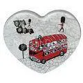Pride Of London , Heart Shaped Tin Container / Chocolate Packaging Box