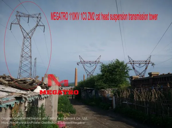 MEGATRO 110KV 1C3 ZM2 Cat Head Suspension Transmission Tower photo-2