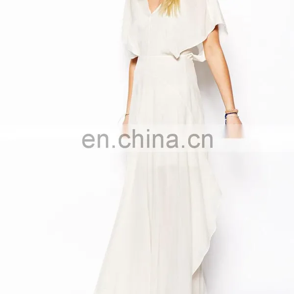 CHEFON Kaftan Maxi Dress With Kimono Sleeve