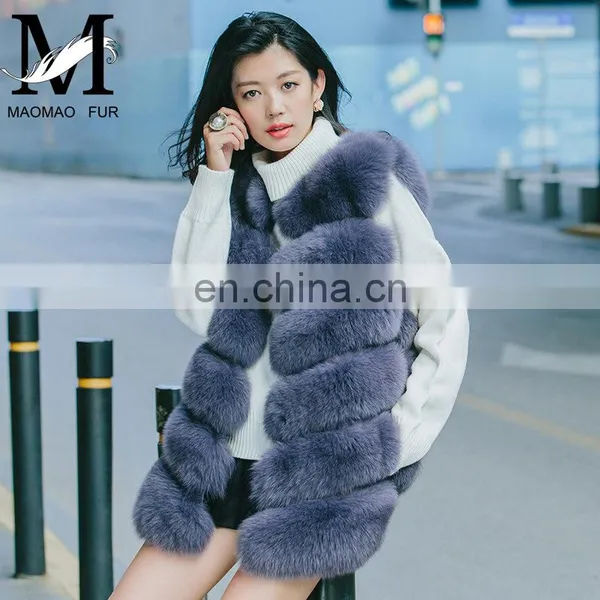2016 Top Fashion Winter Warm Vest Wholesale Custom Real Fur Vest Fox Fur photo-6