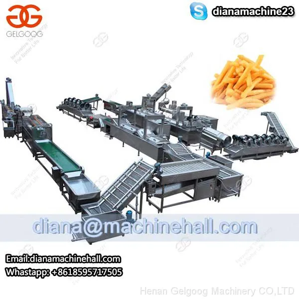Automatic Frozen French Fries Production Line for Sale