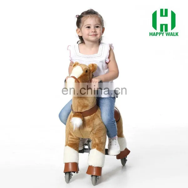 HI Outdoor Playground Ride on Mechanical Horse Furry Animal for Children photo-3