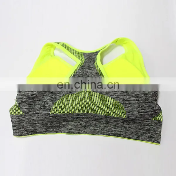 2017 China Wholesale Women Sexy Fashion Seamless Marled Racerback Custom Sports Bra photo-5