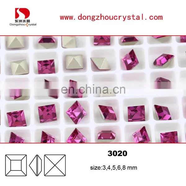 Crystal Diamond Crystal Fancy Color Stone Point-back for Jewelry