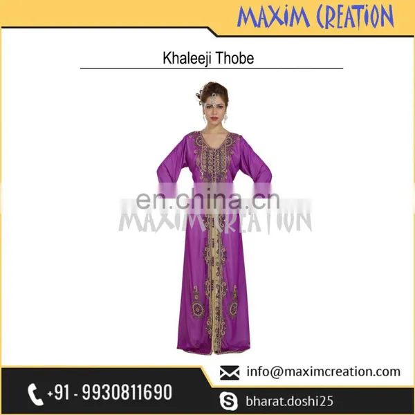 Moroccan Khaleeji Thobe With Exclusive Embroidery Design Perfect For Any Occasion 6561 photo-4