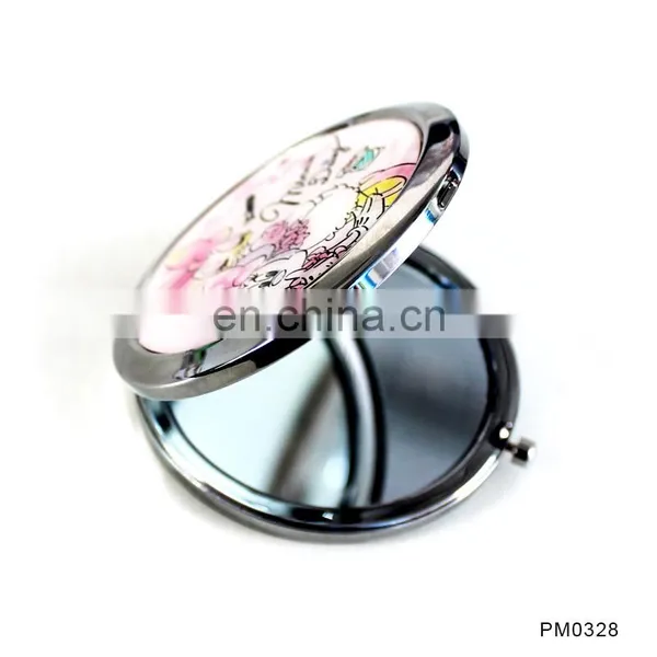 Party Gift Factory Fabric Cover Button Badge Handmade Decorative Convex Compact Mirror photo-6
