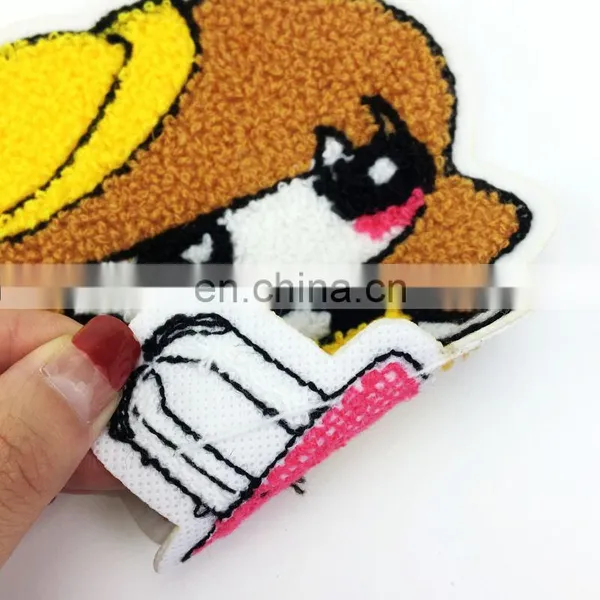 Chenille Patches for Clothing With Laser-cut Border Heat Seal Backing Excellent Quality photo-4